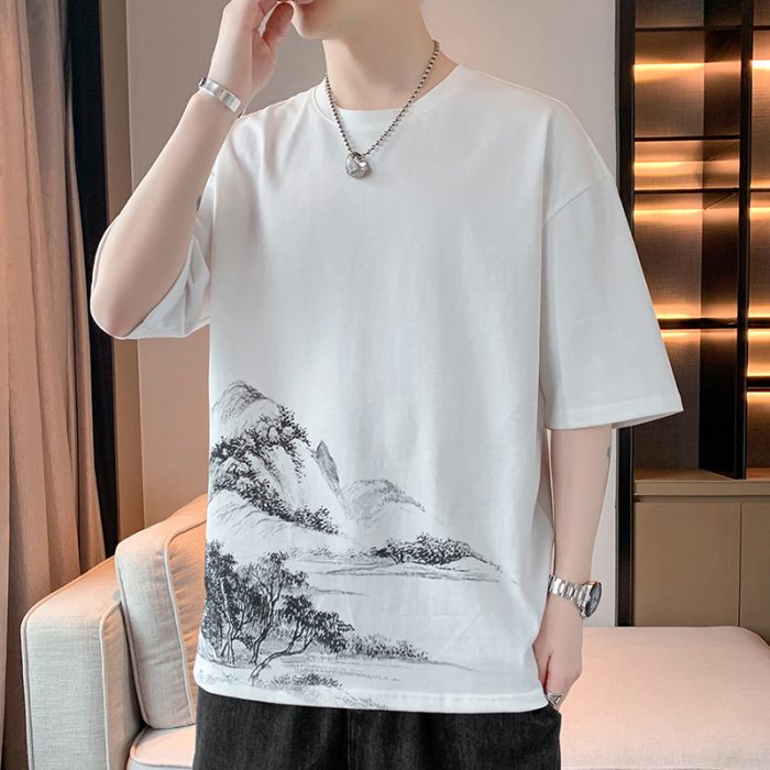 Classic trendy all-match short-sleeve-100181 - 图片 3
