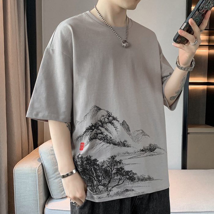 Classic trendy all-match short-sleeve-100181 - 图片 4